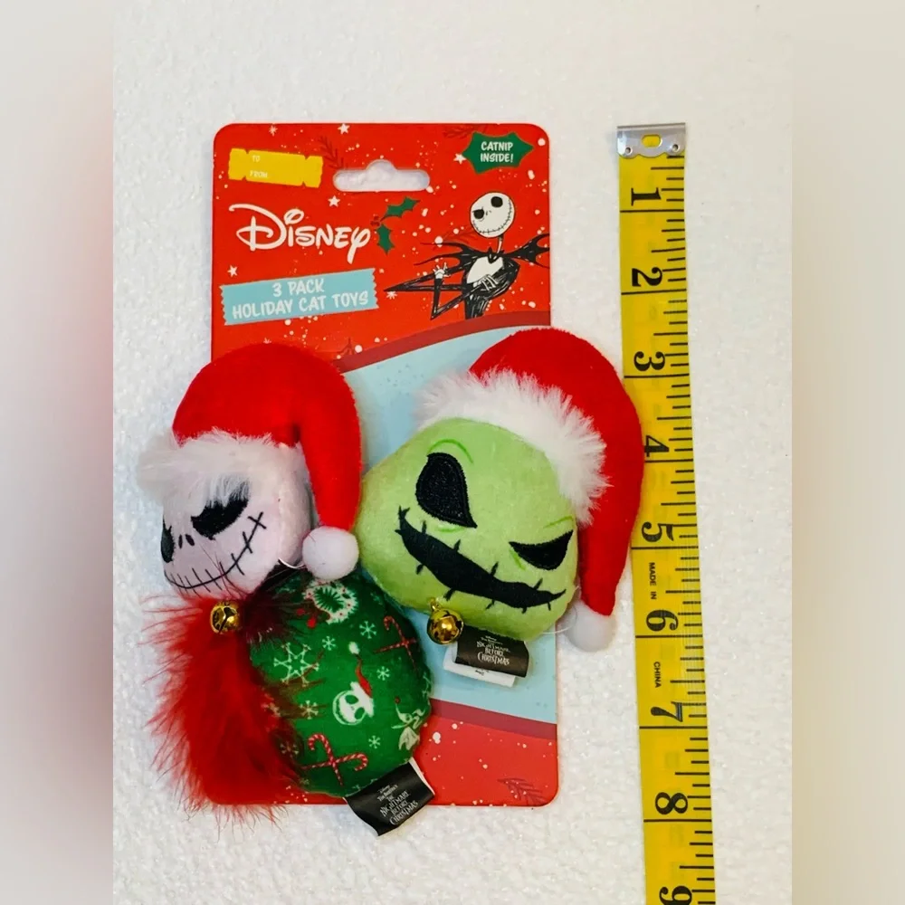 2 packs Nightmare Before Christmas 3-Pack Cat Toys